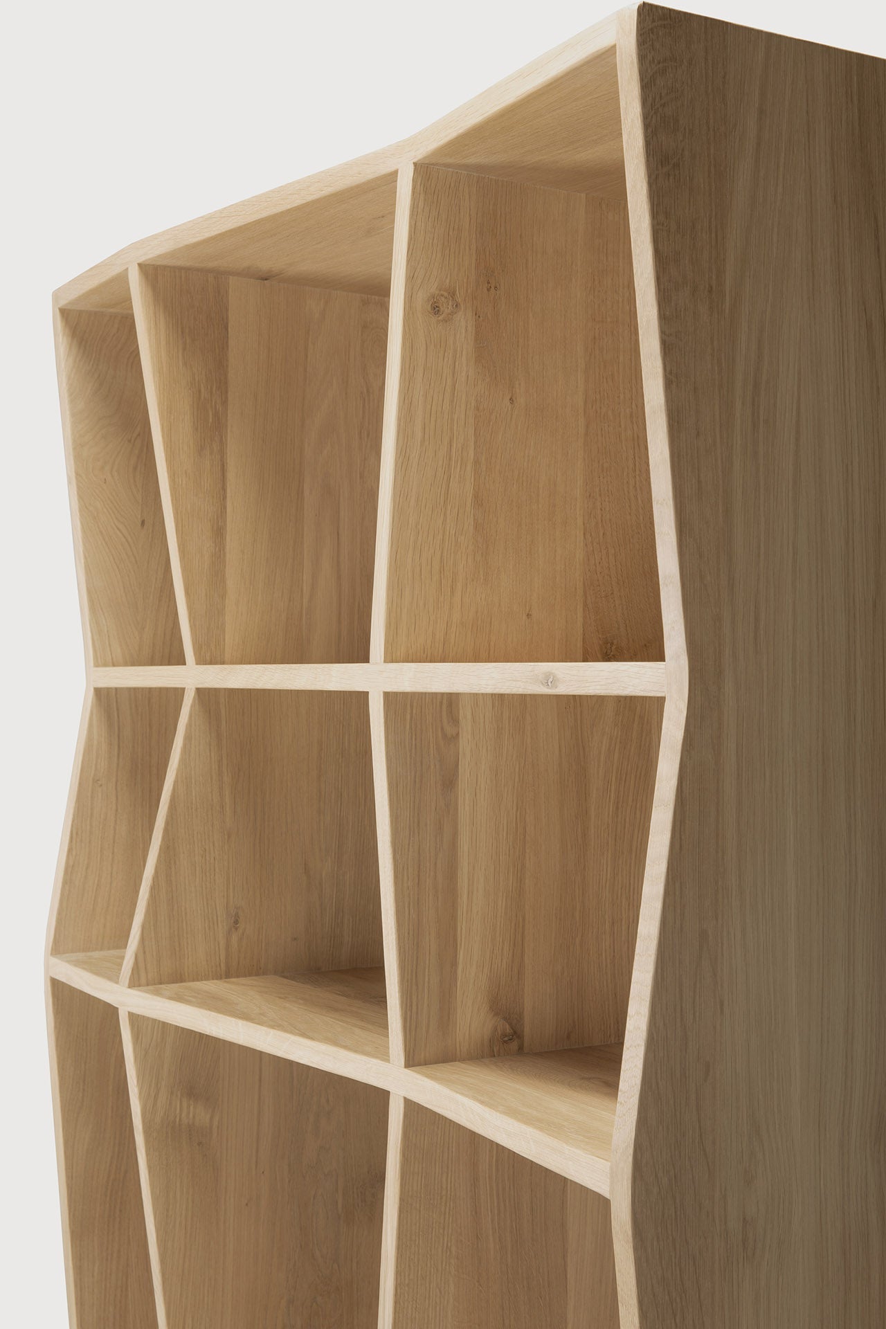 Z rack - oak - small White Cliff Studio Wall Shelf