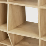 Z rack - oak - small White Cliff Studio Wall Shelf