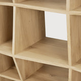 Z rack - oak - small White Cliff Studio Wall Shelf