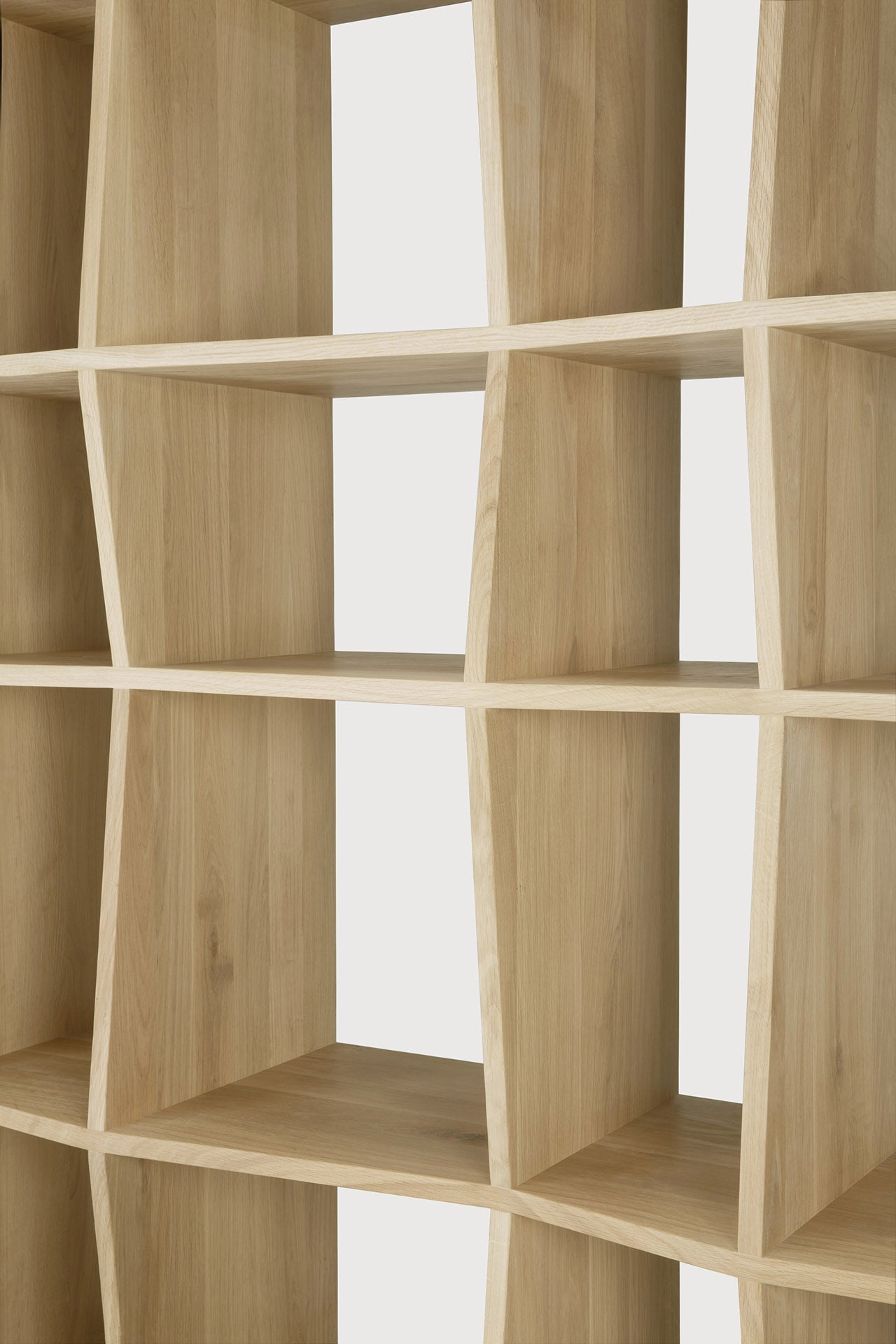 Z rack - oak White Cliff Studio Wall Shelf