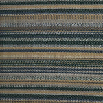 Zahara outdoor pouf - Blue Stripe fabric White Cliff Studio Outdoor Ottoman