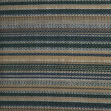 Zahara outdoor pouf - Blue Stripe fabric White Cliff Studio Outdoor Ottoman